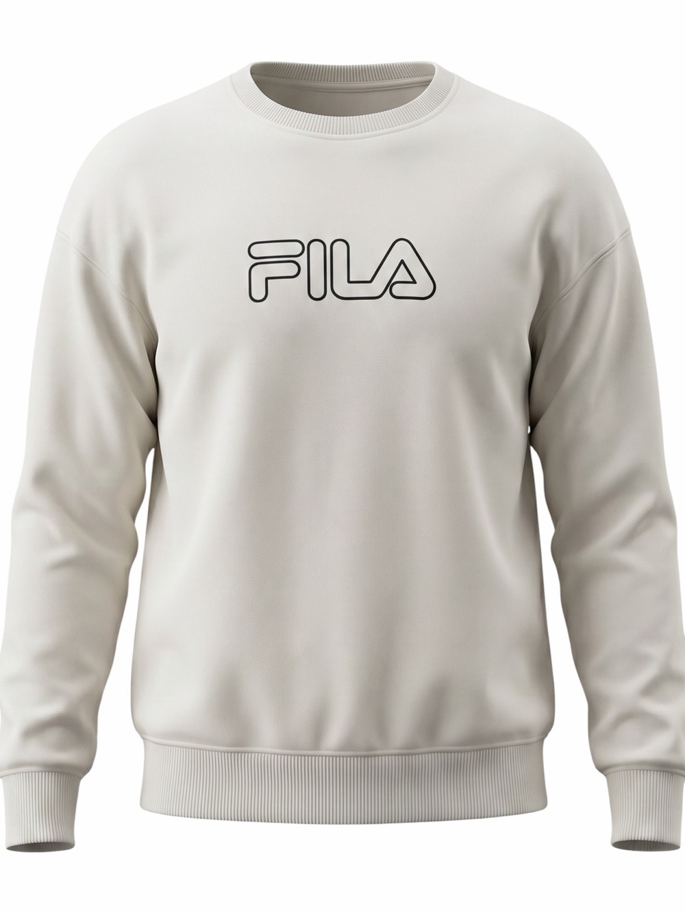 FILA Women's Classic White Crew Neck Sweater